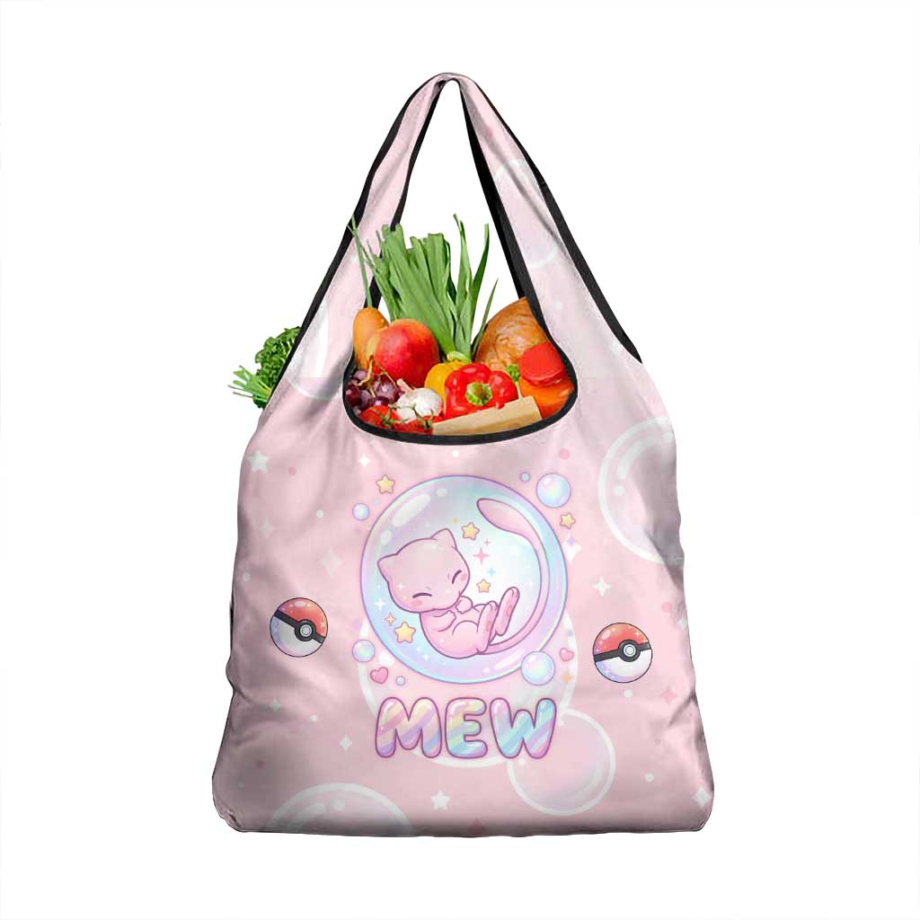 Mew Grocery Bag Pastel Kawaii Bubble Art
