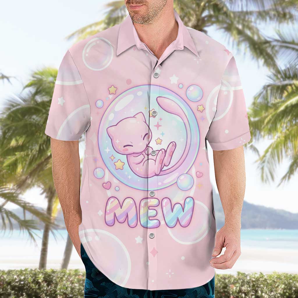 Mew Hawaiian Shirt Pastel Kawaii Bubble Art