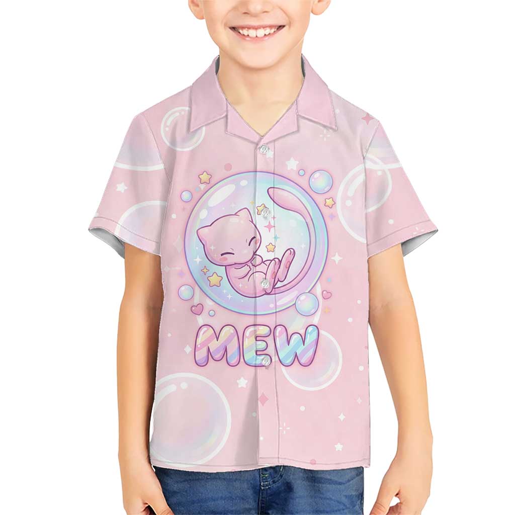 Mew Hawaiian Shirt Pastel Kawaii Bubble Art