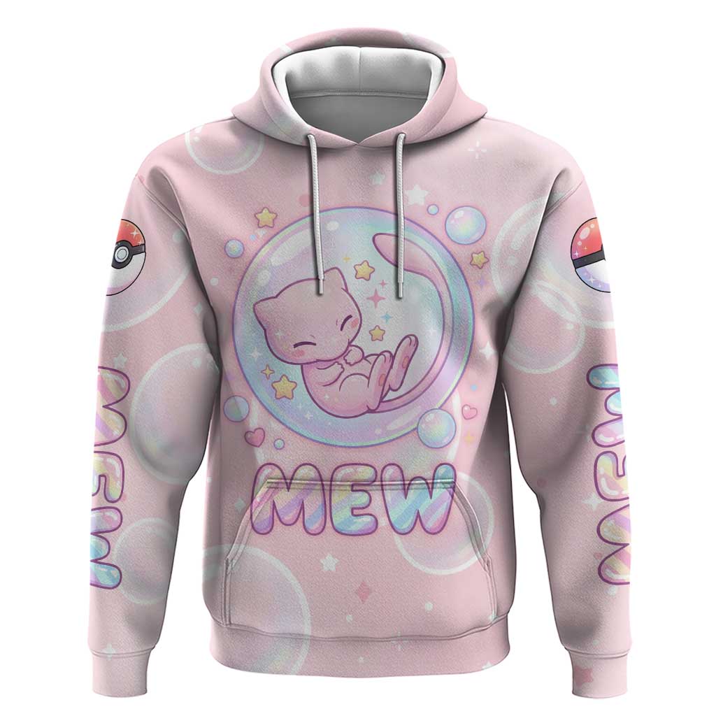 Mew Hoodie Pastel Kawaii Bubble Art