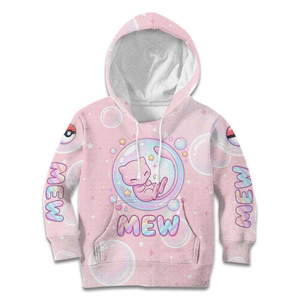Mew Kid Hoodie Pastel Kawaii Bubble Art