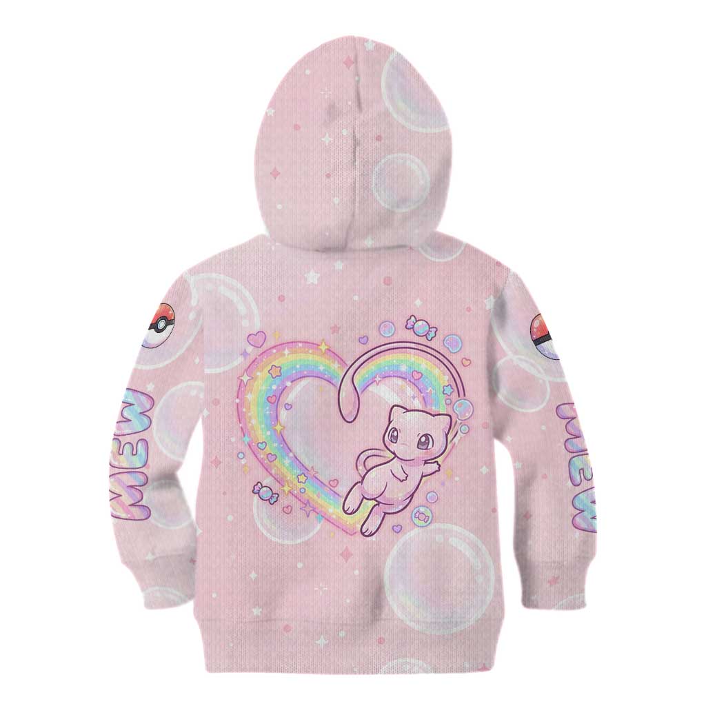 Mew Kid Hoodie Pastel Kawaii Bubble Art