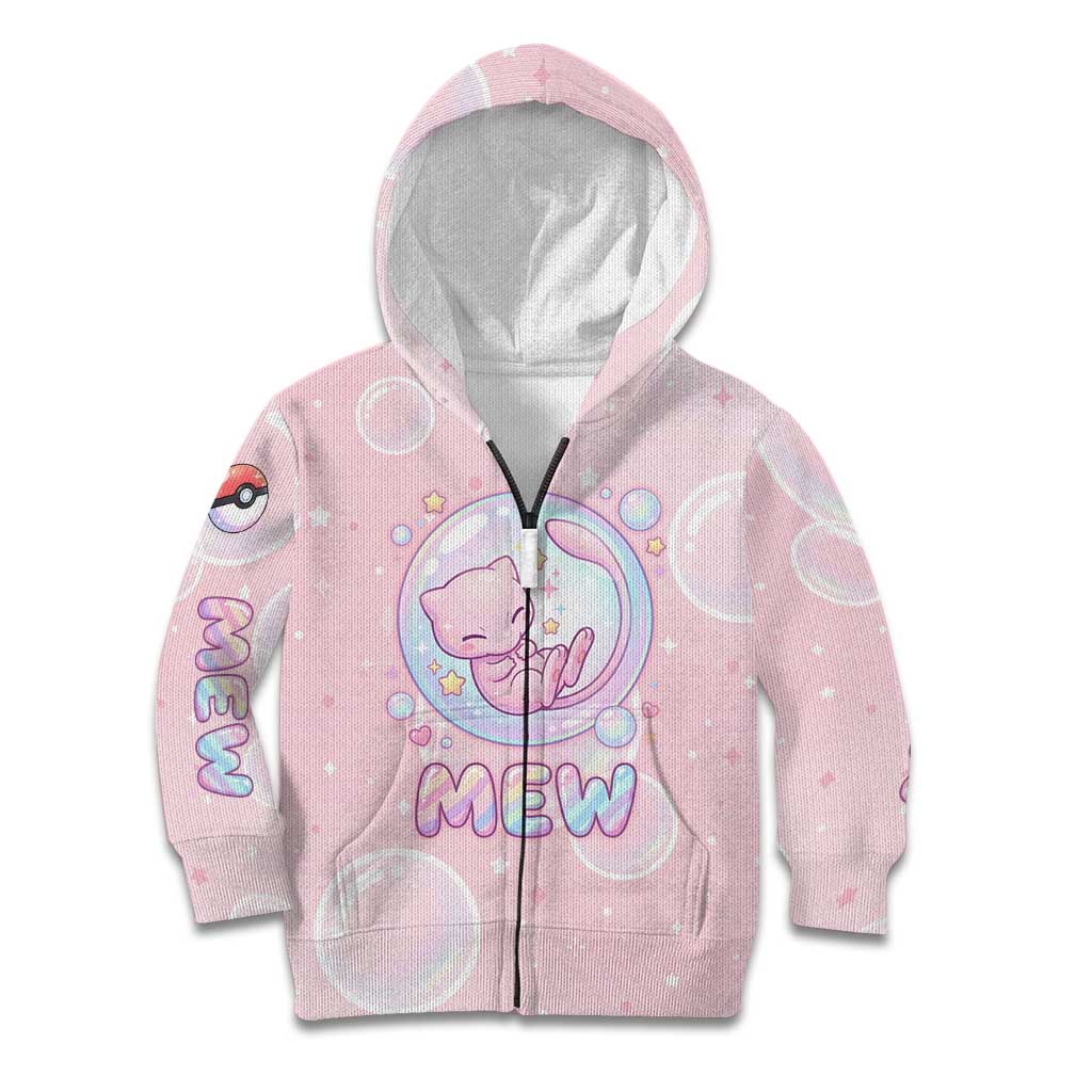 Mew Kid Hoodie Pastel Kawaii Bubble Art