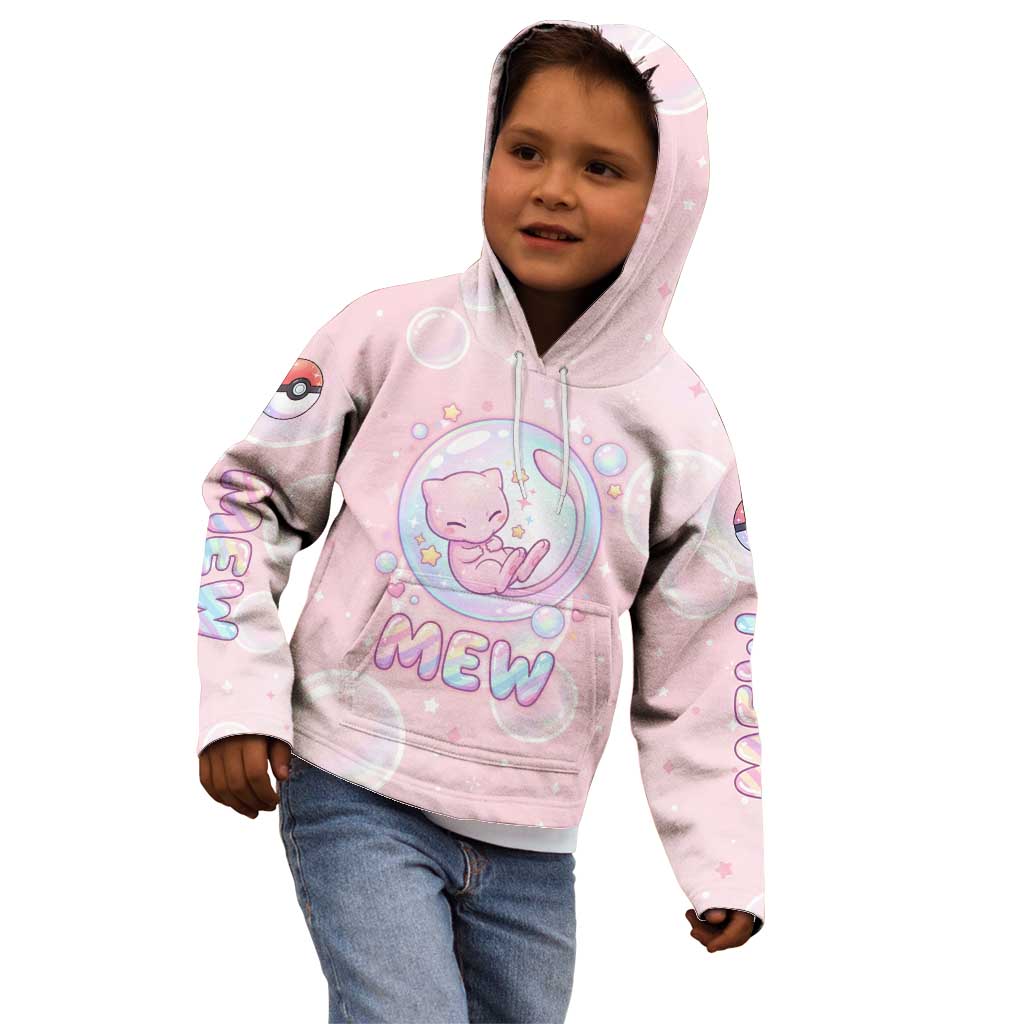 Mew Kid Hoodie Pastel Kawaii Bubble Art