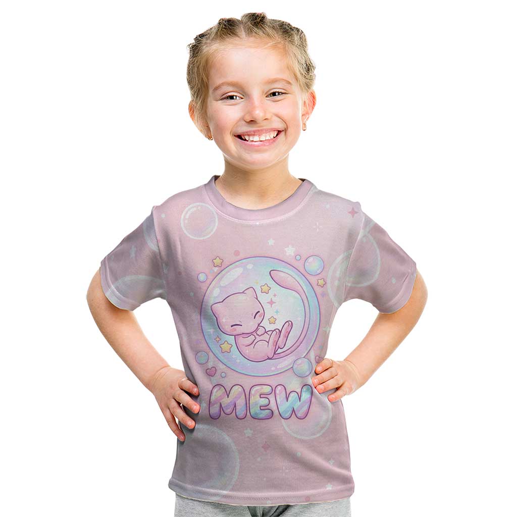 Mew Kid T Shirt Pastel Kawaii Bubble Art