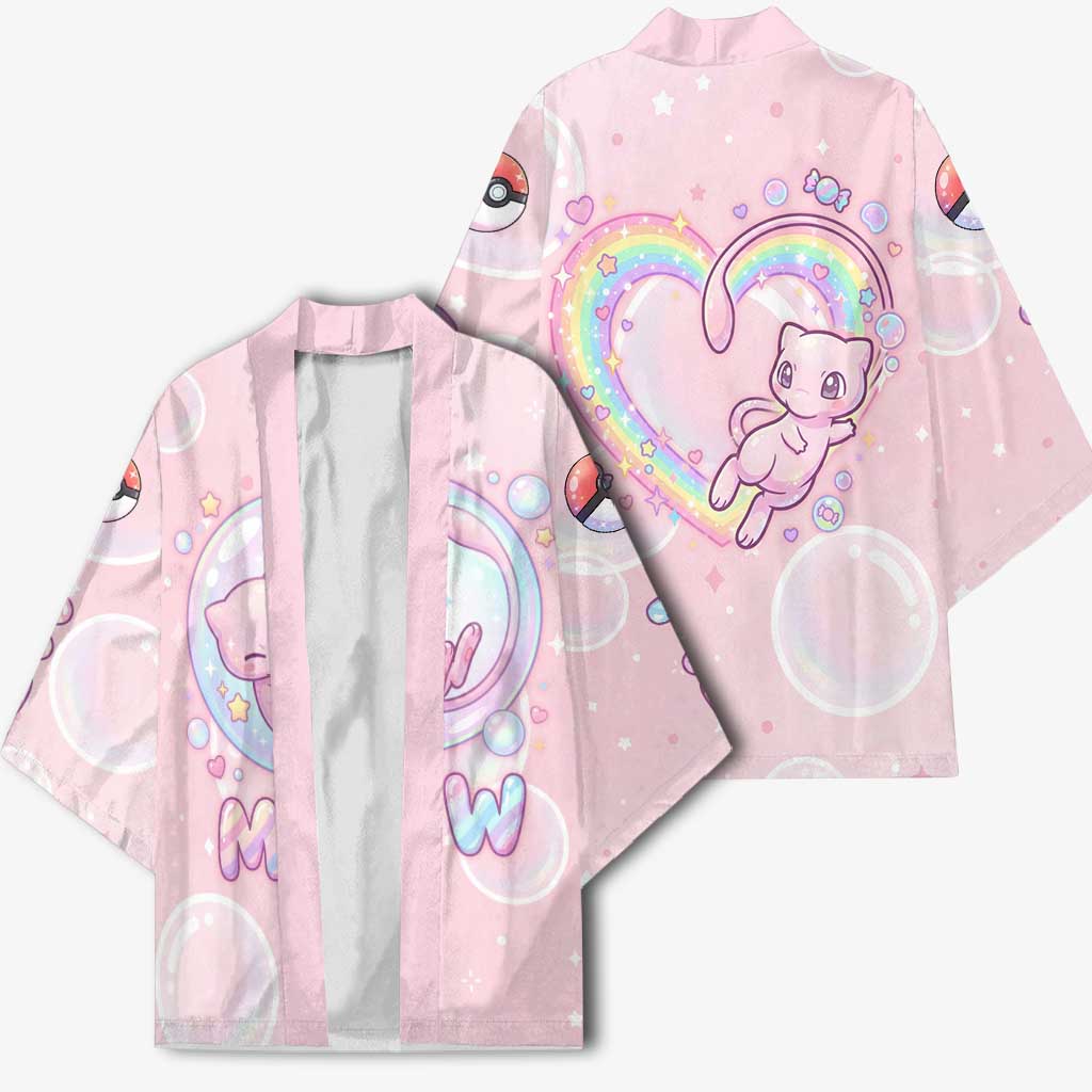 Mew Kimono Pastel Kawaii Bubble Art