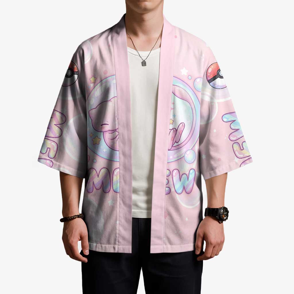 Mew Kimono Pastel Kawaii Bubble Art
