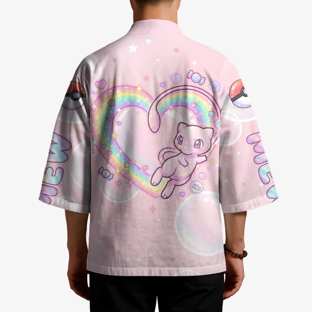 Mew Kimono Pastel Kawaii Bubble Art