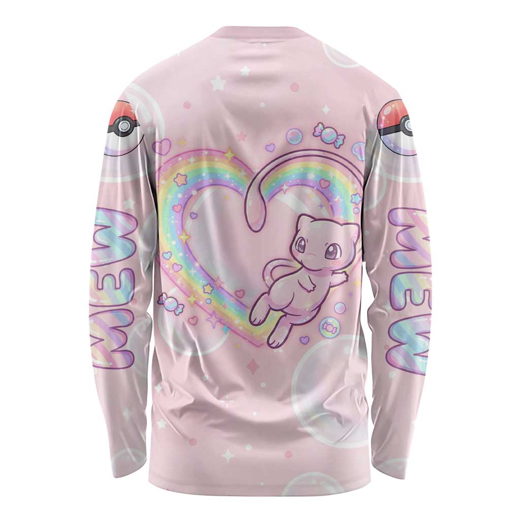Mew Long Sleeve Shirt Pastel Kawaii Bubble Art