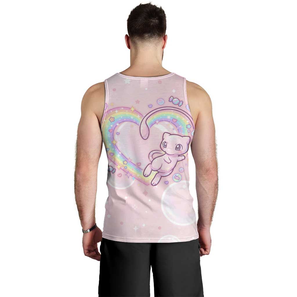 Mew Men Tank Top Pastel Kawaii Bubble Art