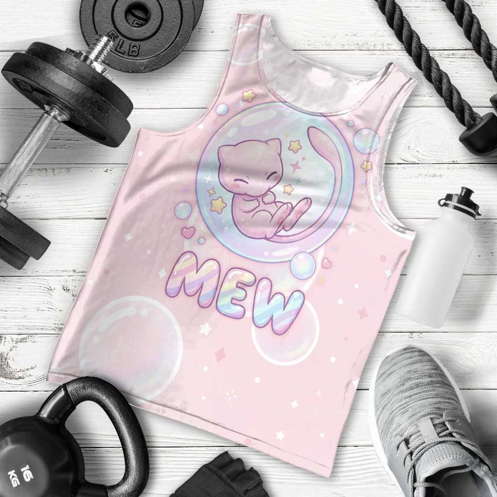 Mew Men Tank Top Pastel Kawaii Bubble Art