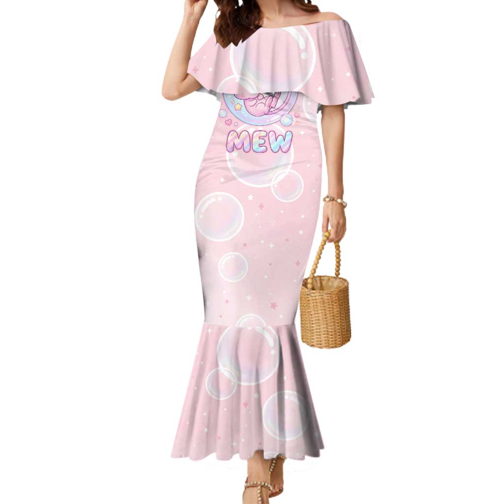 Mew Mermaid Dress Pastel Kawaii Bubble Art