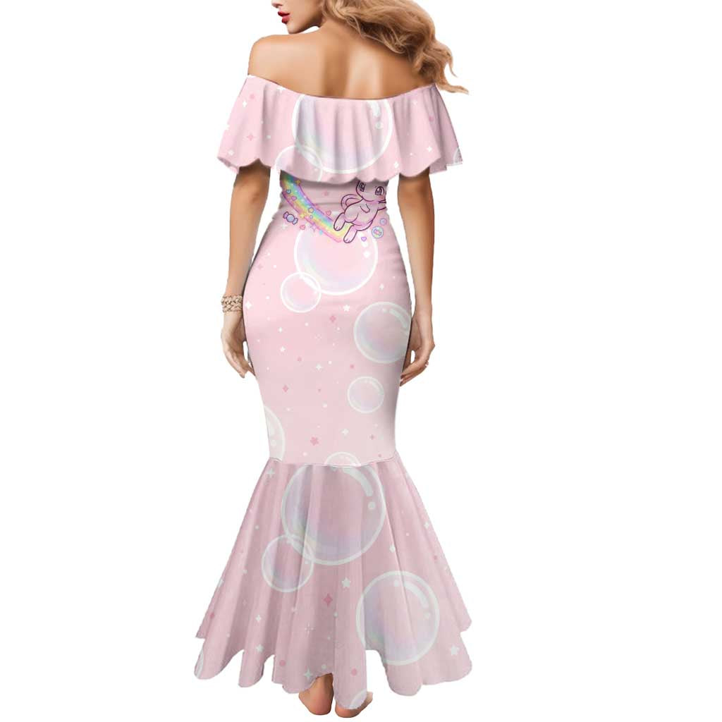 Mew Mermaid Dress Pastel Kawaii Bubble Art