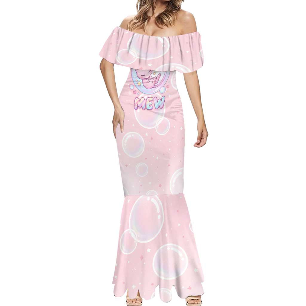 Mew Mermaid Dress Pastel Kawaii Bubble Art
