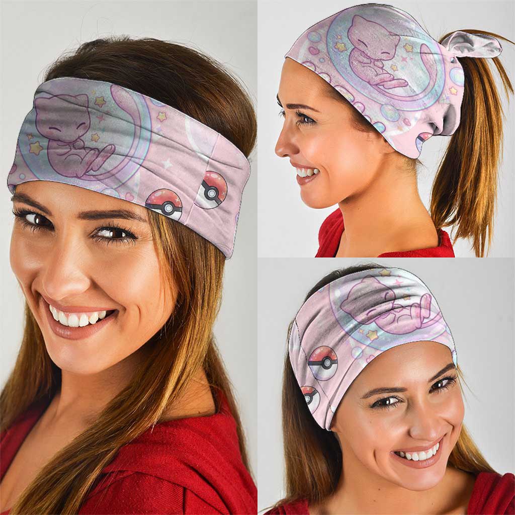 Mew Neck Gaiter Pastel Kawaii Bubble Art