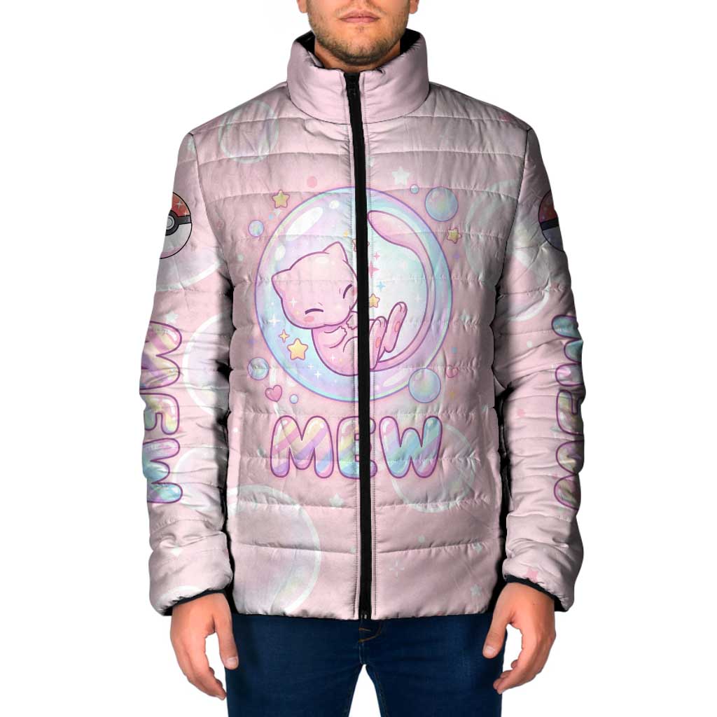 Mew Padded Jacket Pastel Kawaii Bubble Art
