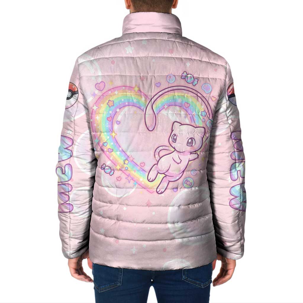 Mew Padded Jacket Pastel Kawaii Bubble Art