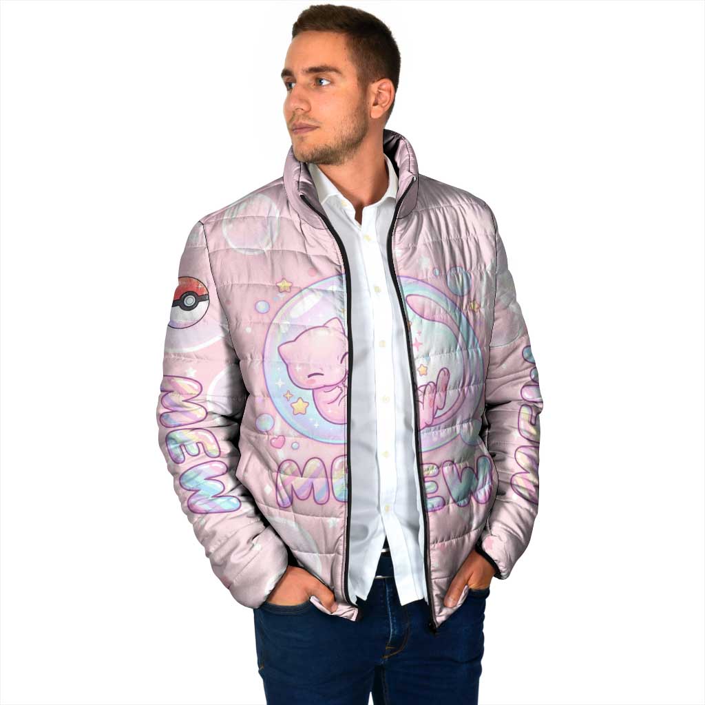 Mew Padded Jacket Pastel Kawaii Bubble Art