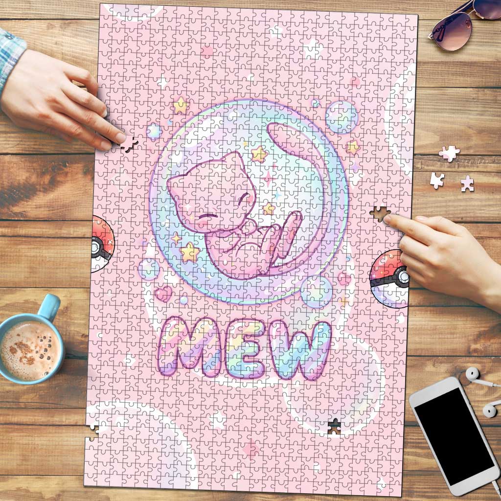 Mew Puzzle Pastel Kawaii Bubble Art