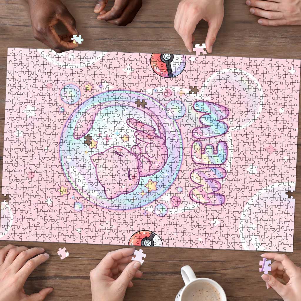 Mew Puzzle Pastel Kawaii Bubble Art