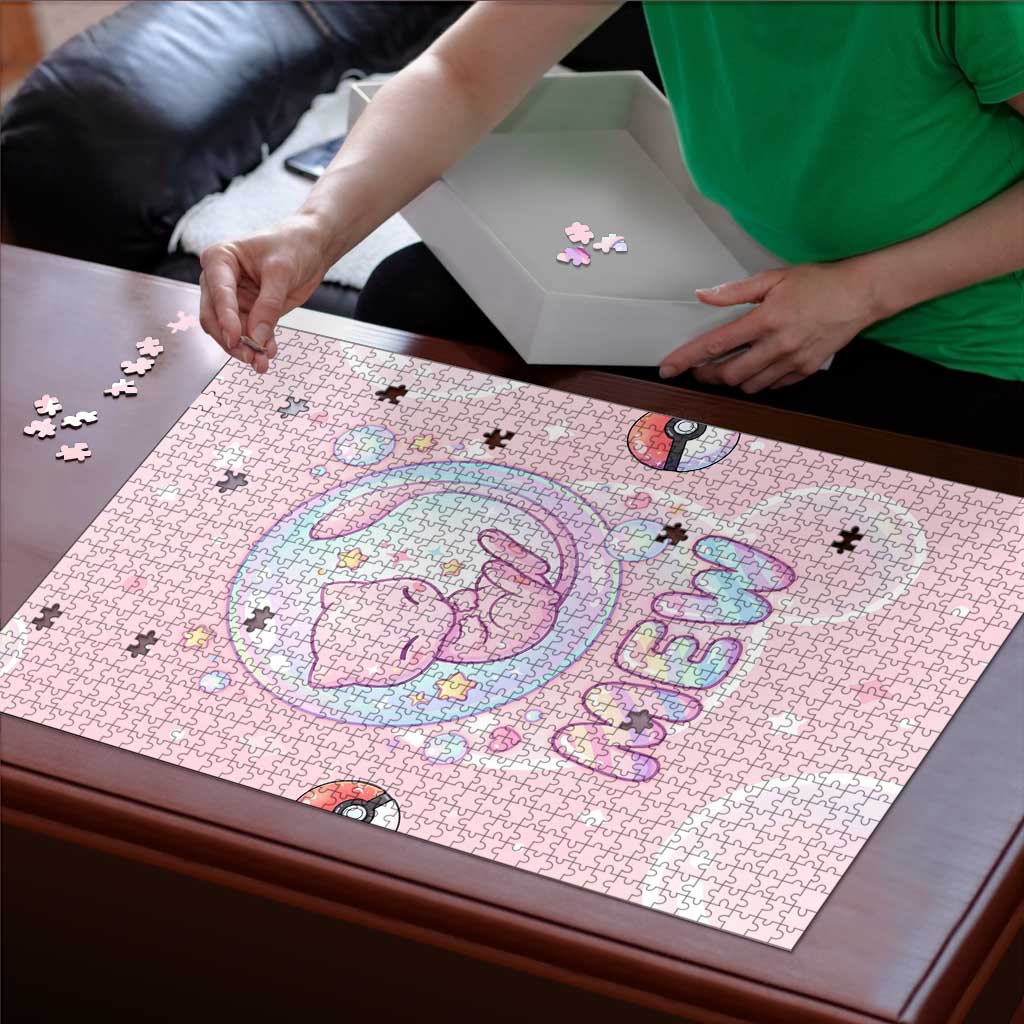 Mew Puzzle Pastel Kawaii Bubble Art