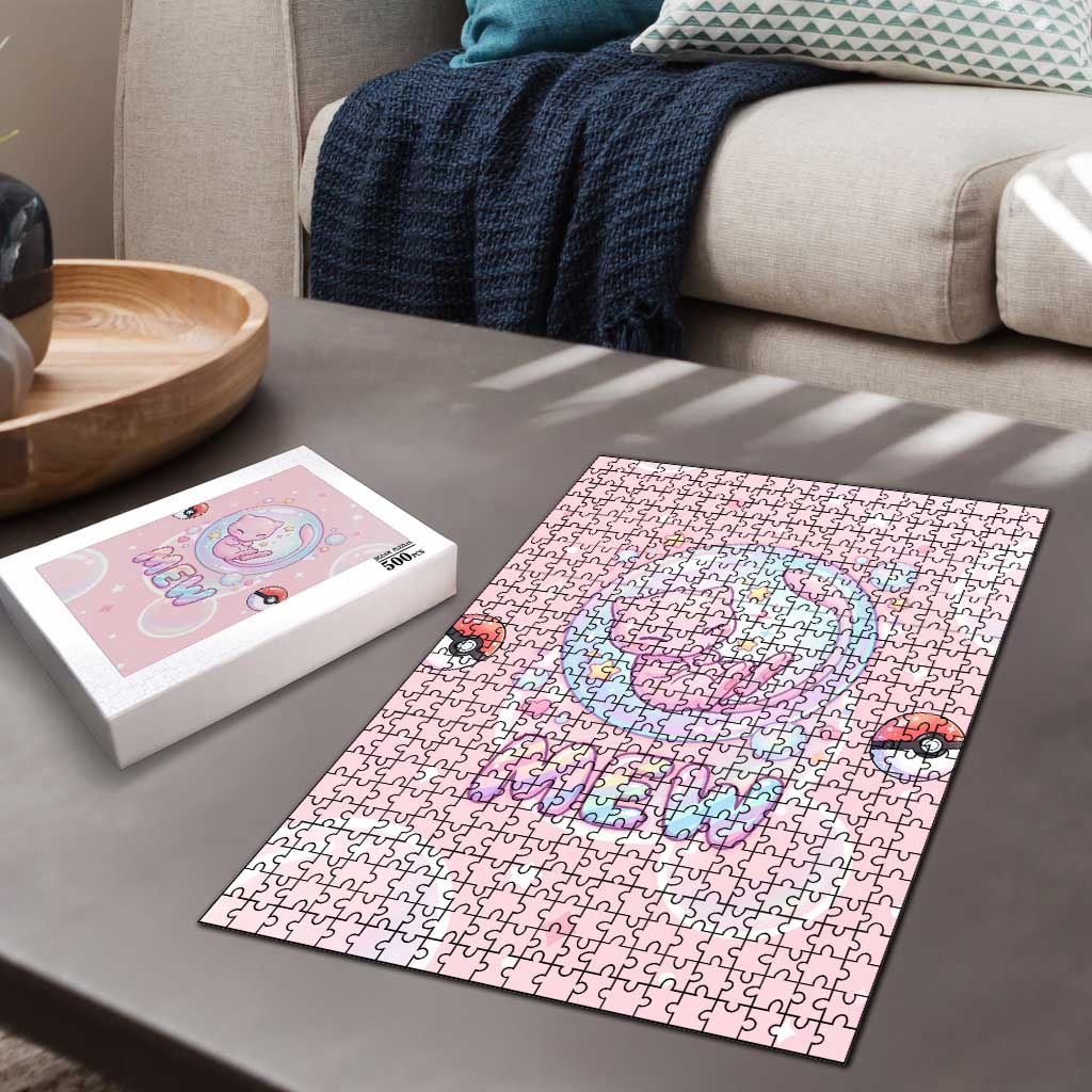Mew Puzzle Pastel Kawaii Bubble Art