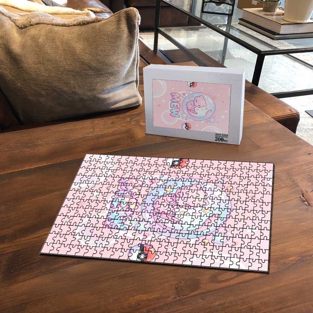 Mew Puzzle Pastel Kawaii Bubble Art