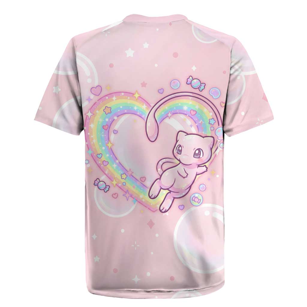 Mew Rugby Jersey Pastel Kawaii Bubble Art