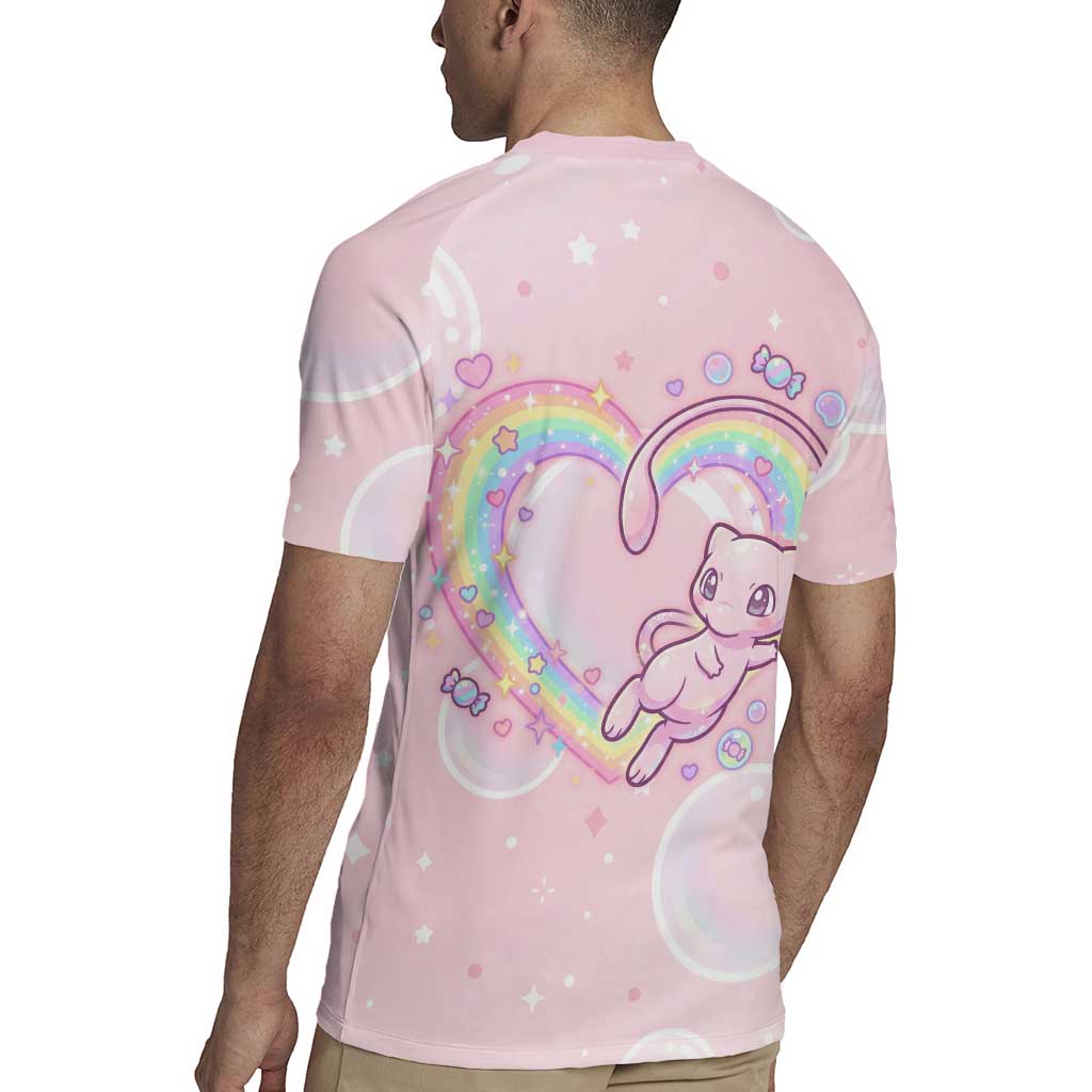 Mew Rugby Jersey Pastel Kawaii Bubble Art