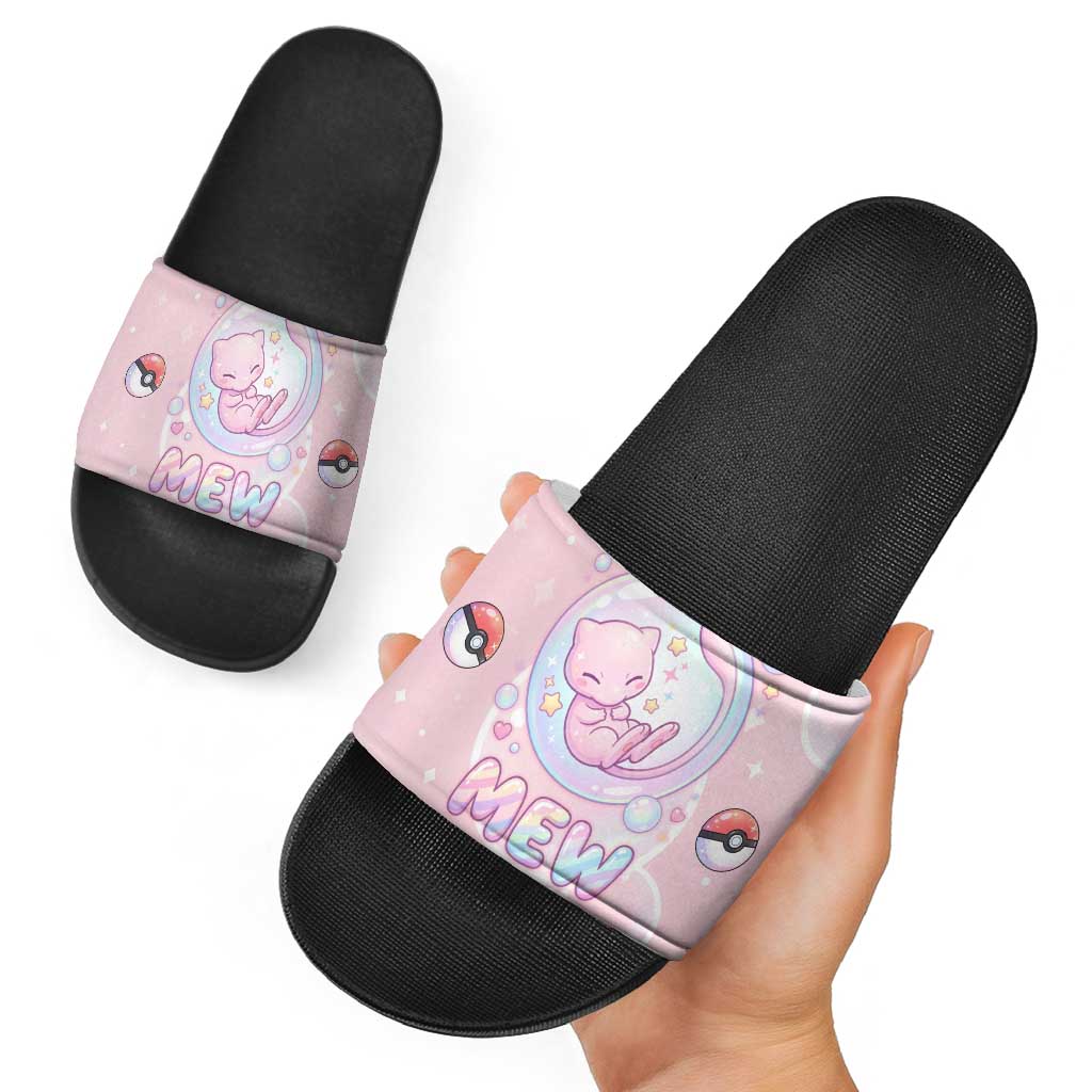 Mew Slide Sandals Pastel Kawaii Bubble Art