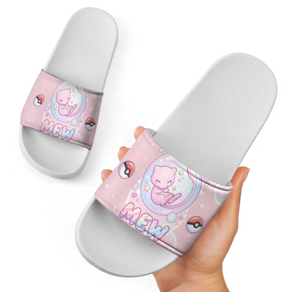 Mew Slide Sandals Pastel Kawaii Bubble Art