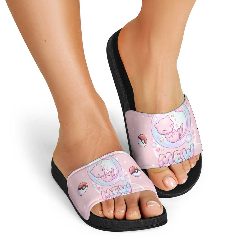 Mew Slide Sandals Pastel Kawaii Bubble Art