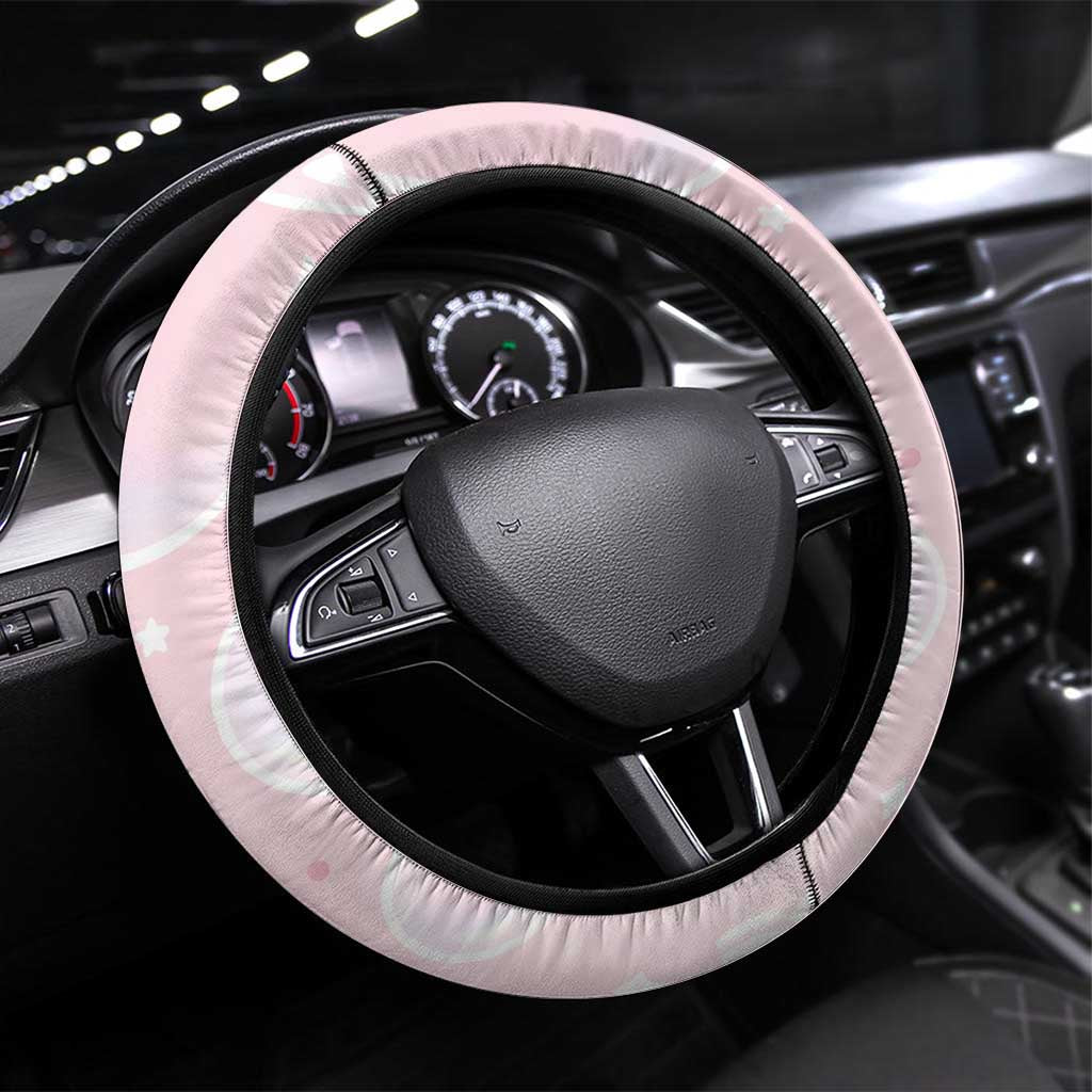 Mew Steering Wheel Cover Pastel Kawaii Bubble Art