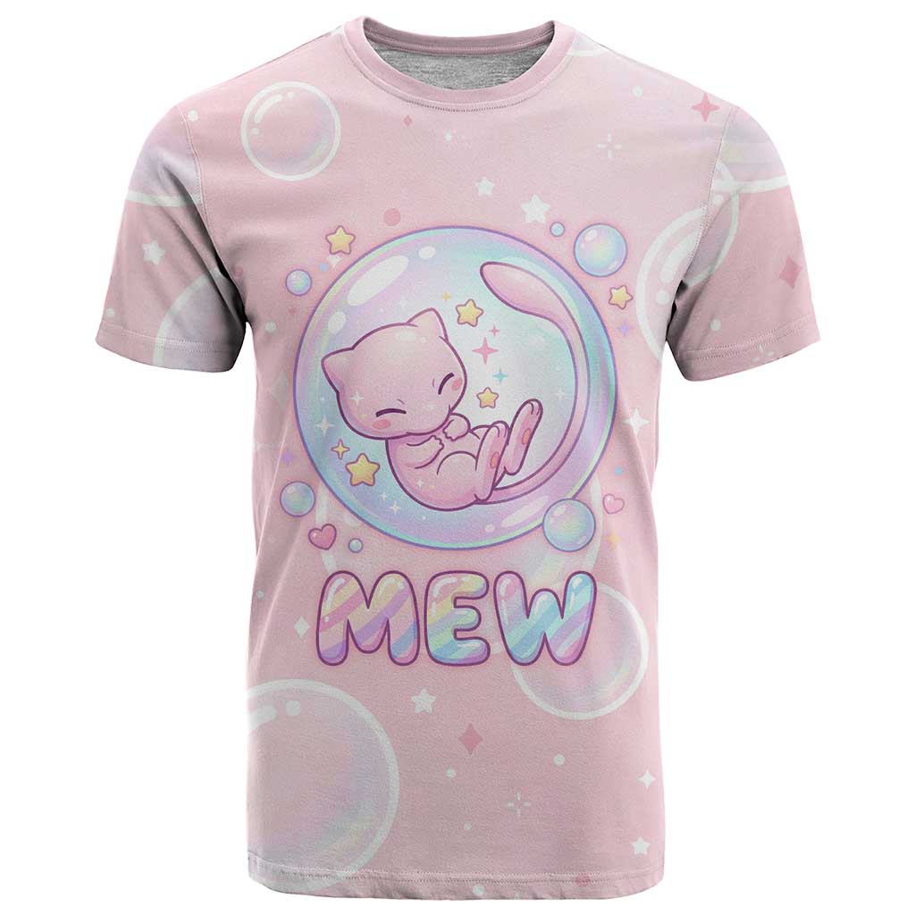 Mew T Shirt Pastel Kawaii Bubble Art
