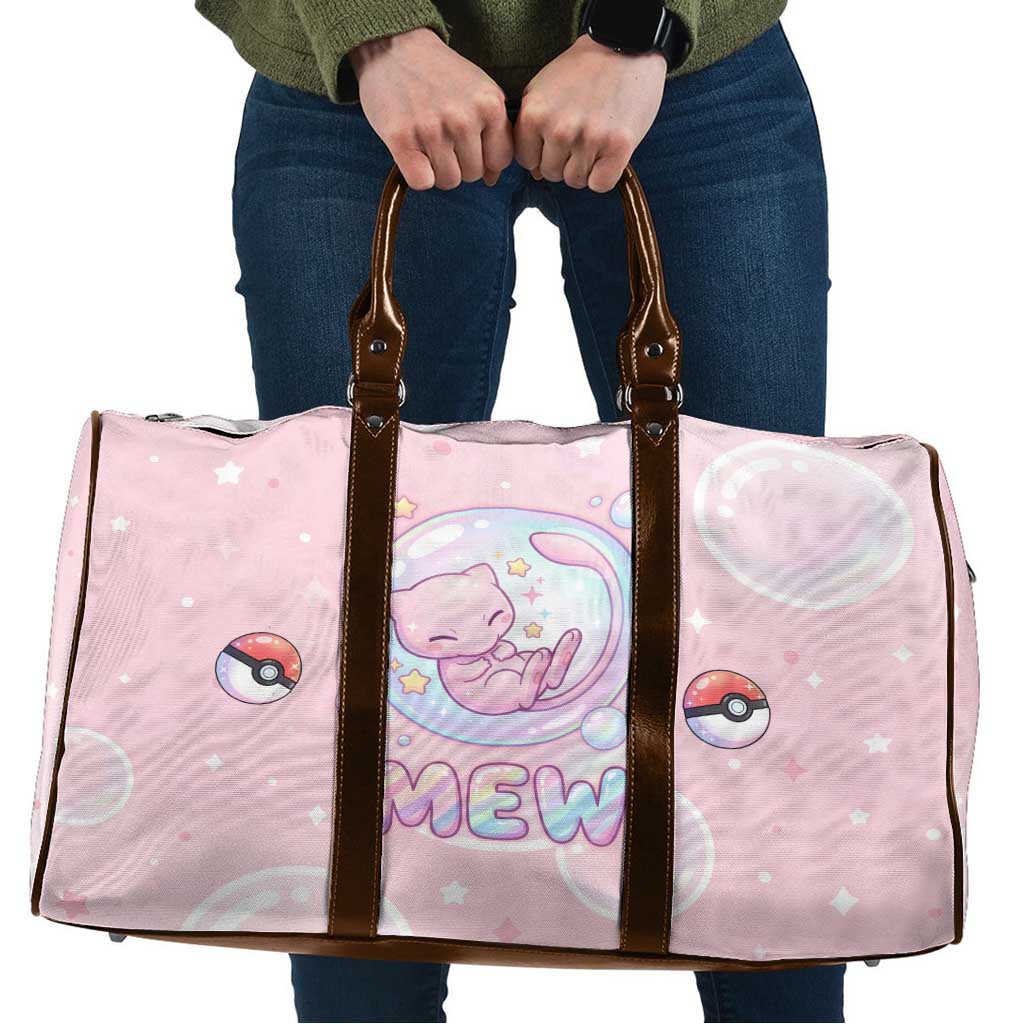 Mew Travel Bag Pastel Kawaii Bubble Art