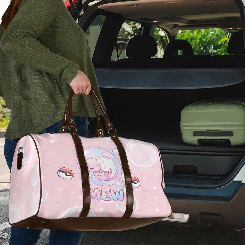 Mew Travel Bag Pastel Kawaii Bubble Art