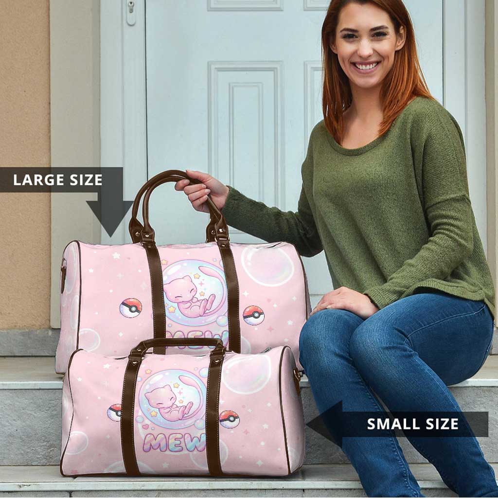 Mew Travel Bag Pastel Kawaii Bubble Art
