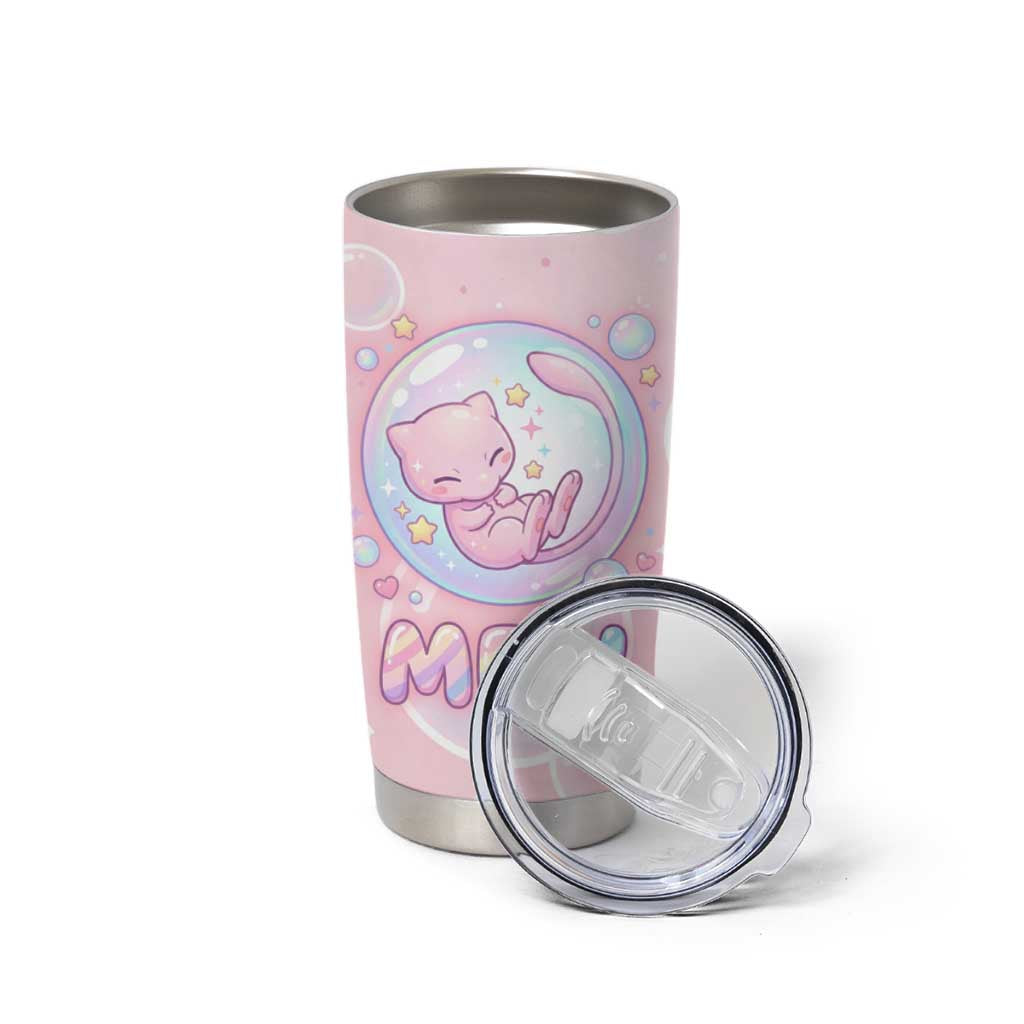 Mew Tumbler Cup Pastel Kawaii Bubble Art