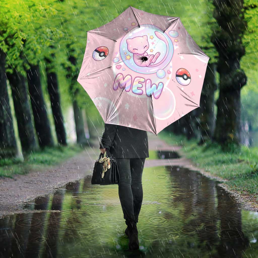 Mew Umbrella Pastel Kawaii Bubble Art