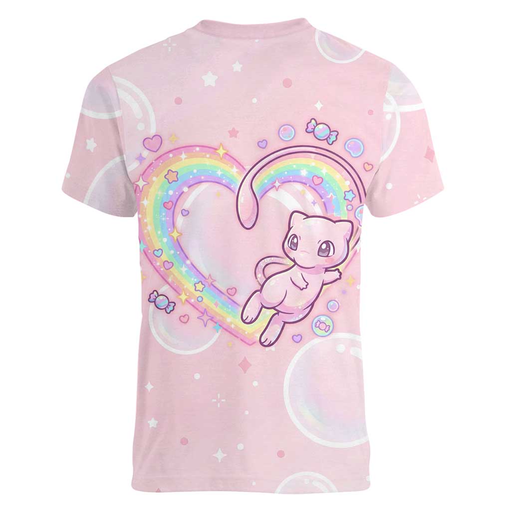 Mew Women V-Neck T-Shirt Pastel Kawaii Bubble Art