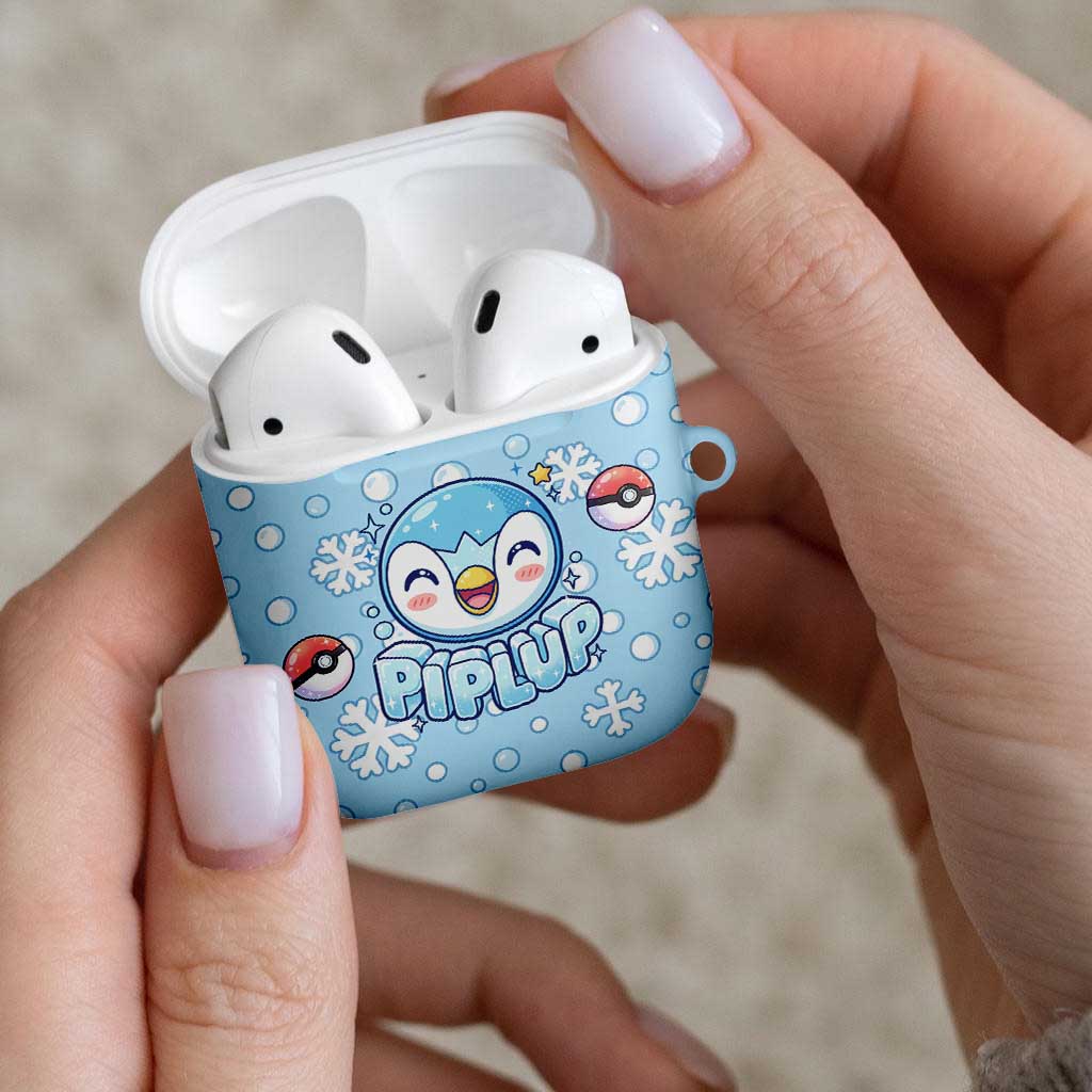 Piplup AirPods Case Cute Winter Snowflake Art