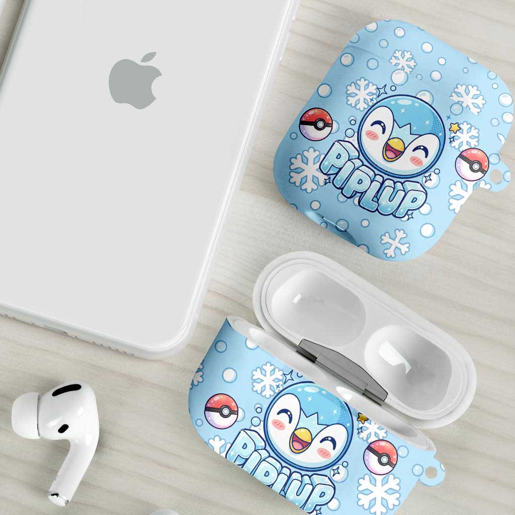 Piplup AirPods Case Cute Winter Snowflake Art