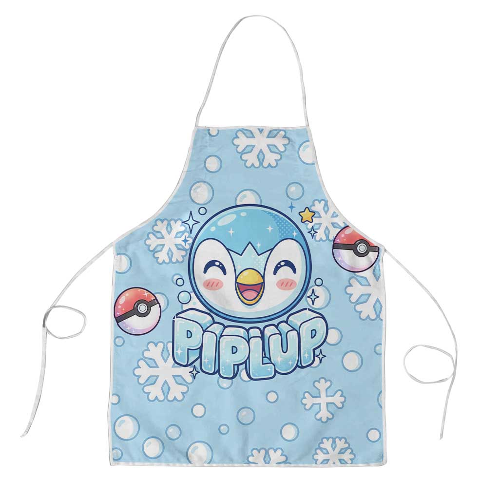 Piplup Apron Cute Winter Snowflake Art