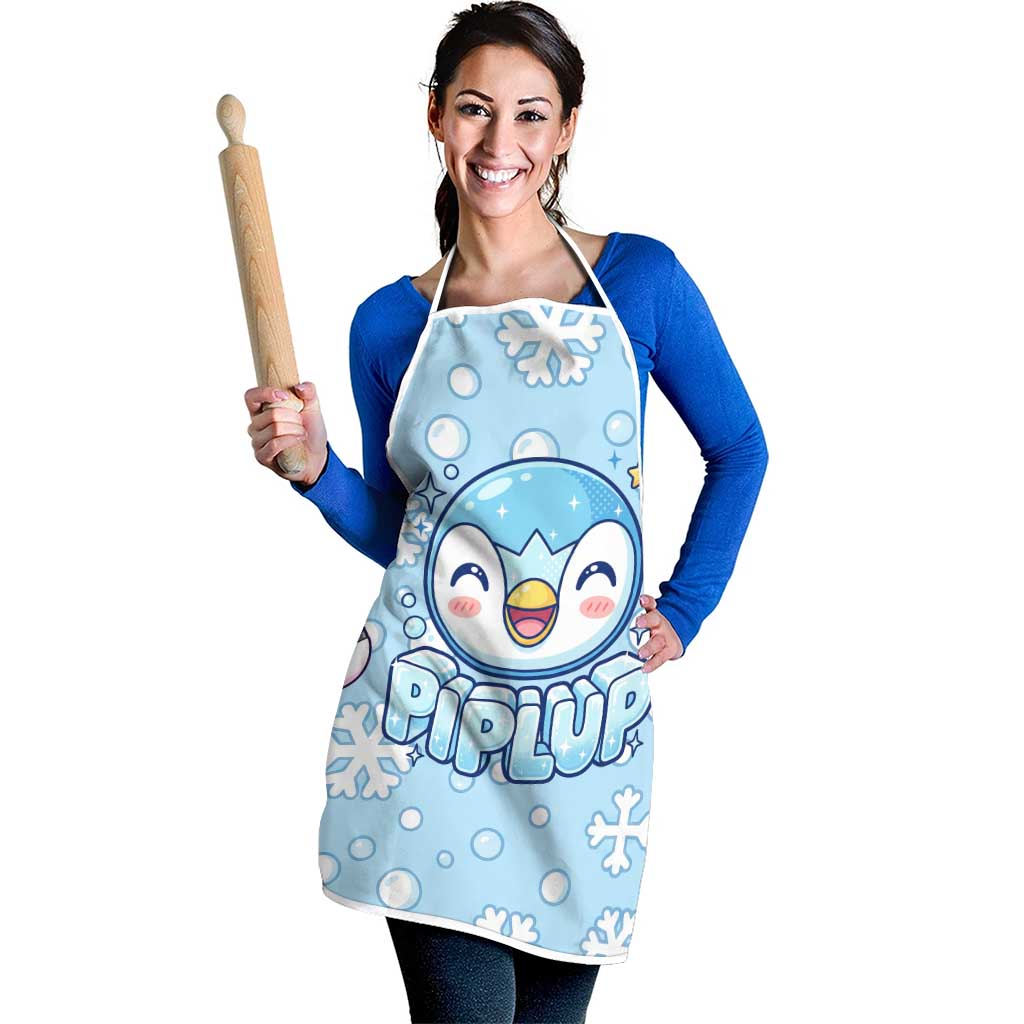 Piplup Apron Cute Winter Snowflake Art