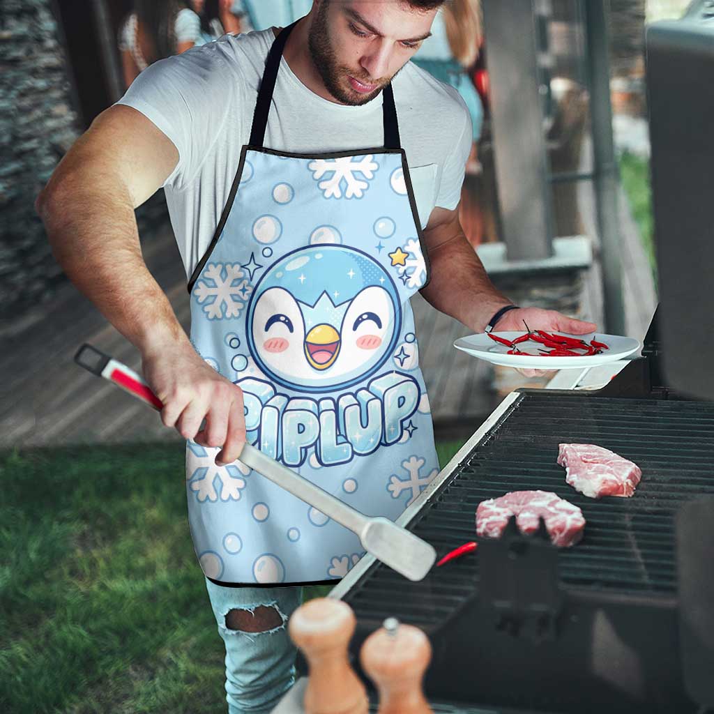 Piplup Apron Cute Winter Snowflake Art