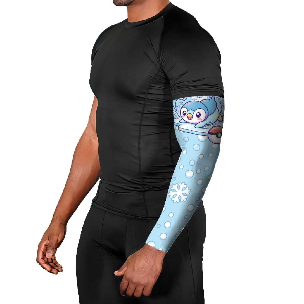 Piplup Arm Sleeves Cute Winter Snowflake Art