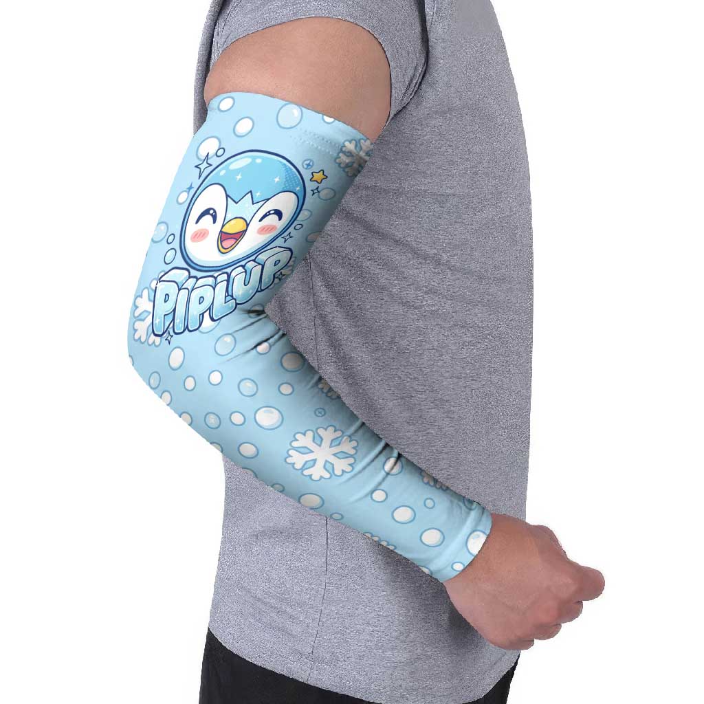Piplup Arm Sleeves Cute Winter Snowflake Art