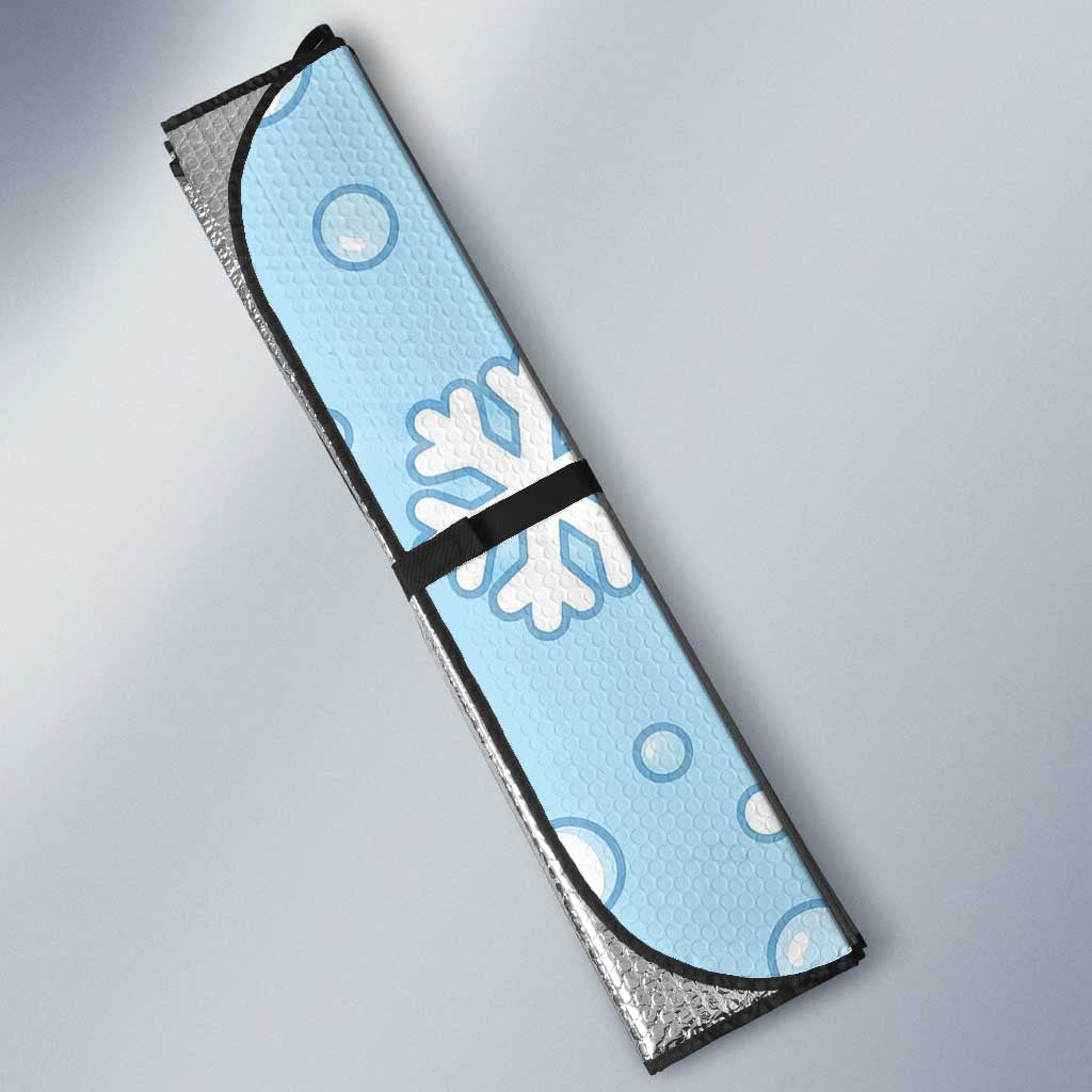 Piplup Auto Sun Shade Cute Winter Snowflake Art