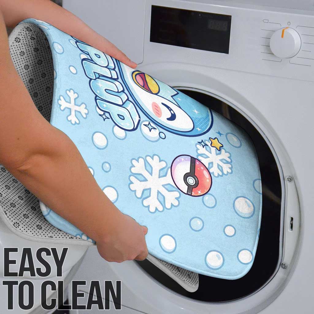 Piplup Bathroom Set Cute Winter Snowflake Art