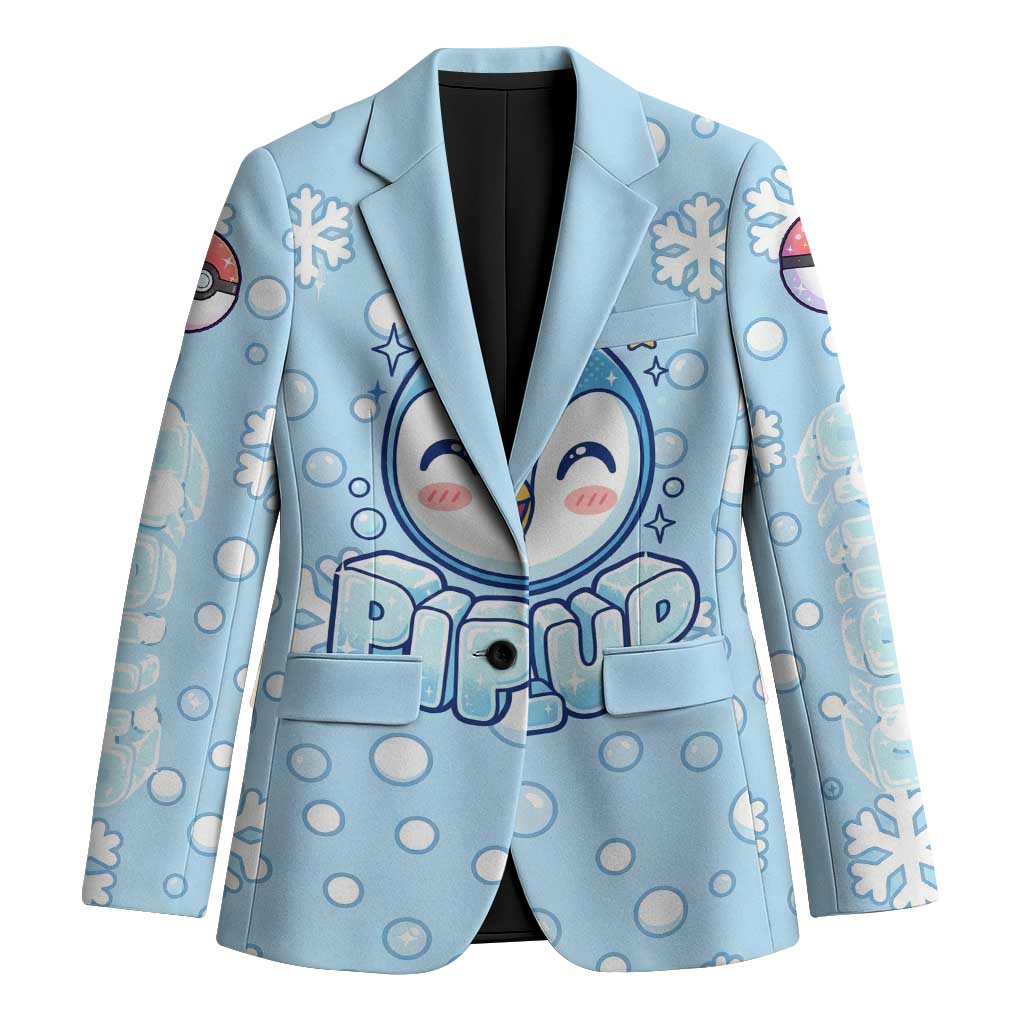 Piplup Blazer Cute Winter Snowflake Art
